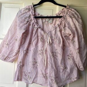 Ralph Lauren Floral Peasant Blouse